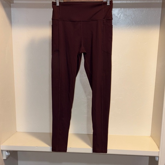 Victoria's Secret Deep Red Leggings - Picture 1 of 5
